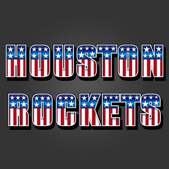 Houston Rockets American Captain Logo iron on paper